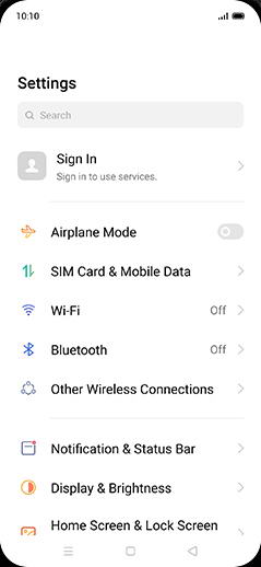 Step 3: Tap on SIM Card & Mobile Data.
