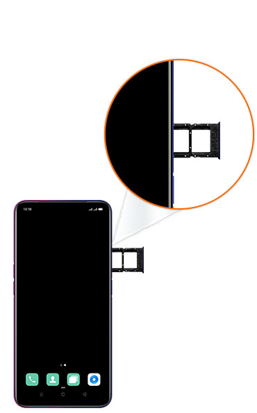 Step 2: Pull out the SIM card tray gently from the Device.