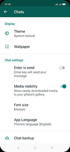 Step 6: Tap on Enter is send to turn ON.