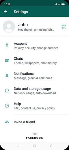 Step 5: Tap on Chats.