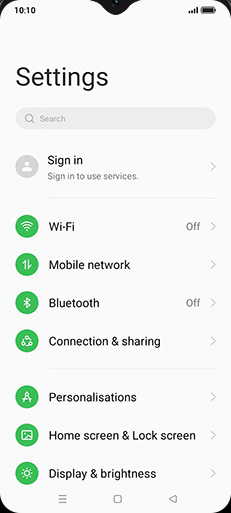 Step 3: Tap on Mobile network.
