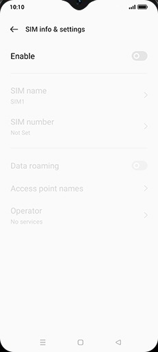 Step 5: Tap on Enable to turn ON.