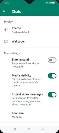 Step 6: Tap on Enter is send to turn ON.