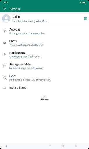 Step 5: Tap on Chats.
