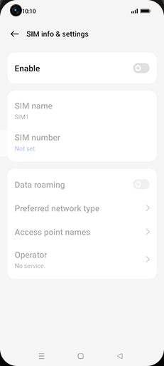 Step 5: Tap on Enable to turn ON.