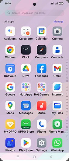 Step 2: Tap on WhatsApp icon.