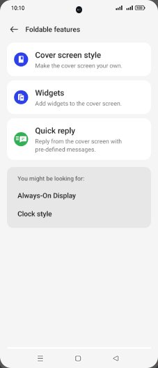 Step 4: Tap on Widgets.