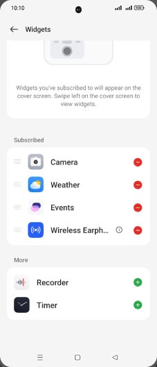 Step 5: Tap on Add icon of desired widget.