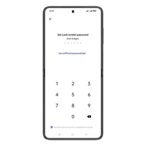 Step 7: Tap on Use a different password type.