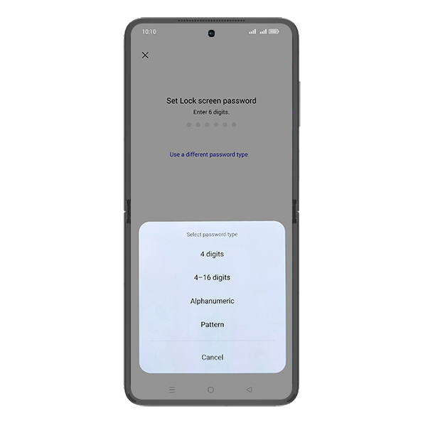 Step 8: Tap on 4 digits.