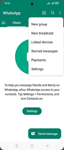 Step 4: Tap on Settings.