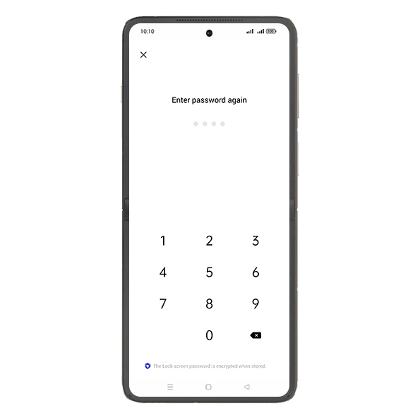 Step 11: Verify new password.