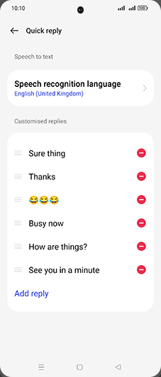 Step 5: Tap on Add reply.
