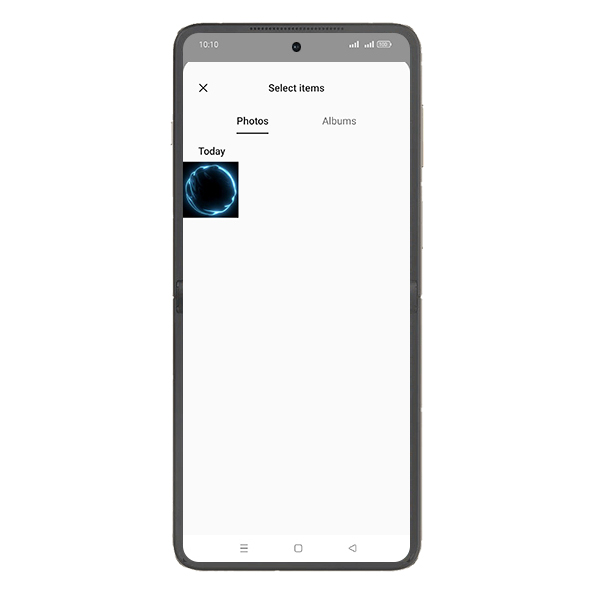 Step 6: Tap on Albums tab.