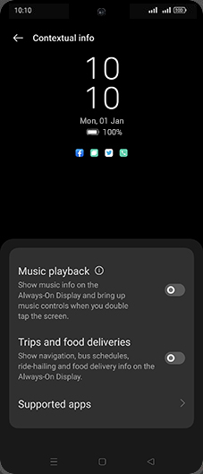 Step 6: Tap on Supported apps.