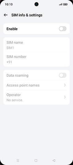Step 5: Tap on Enable to turn ON.