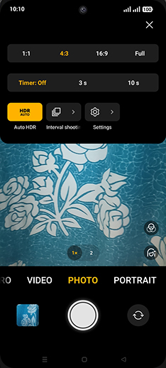 Step 4: Tap on Interval shooting.