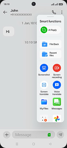 Step 5: Tap on AI Reply.