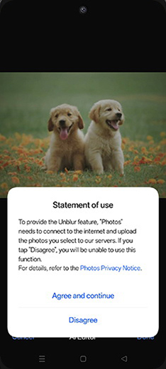 Step 9: Tap on Agree and continue.