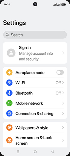 Step 3: Tap on Mobile network.