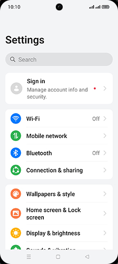 Step 3: Tap on Mobile network.