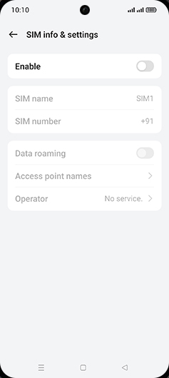 Step 5: Tap on Enable to turn ON.