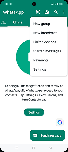 Step 4: Tap on Settings.