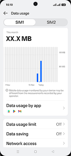 Step 5: Tap on Data saving.