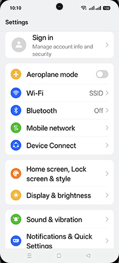 Step 3: Tap on Mobile network.