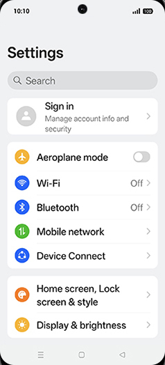 Step 3: Tap on Mobile network.