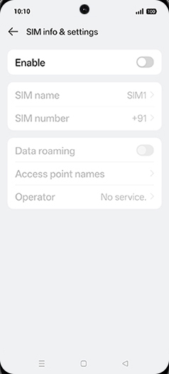Step 5: Tap on Enable to turn ON.