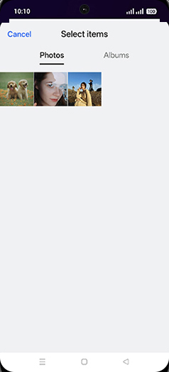 Step 8: Tap on Albums tab.