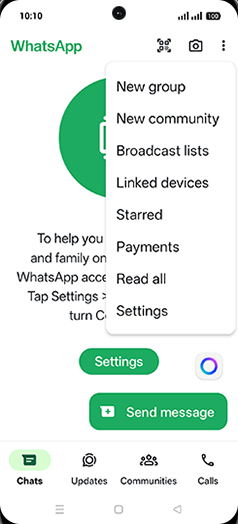 Step 4: Tap on Settings.
