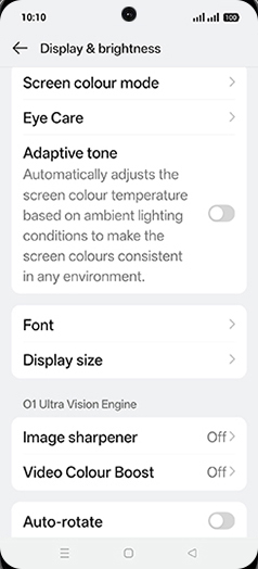 Step 4: Tap on Video Colour Boost.