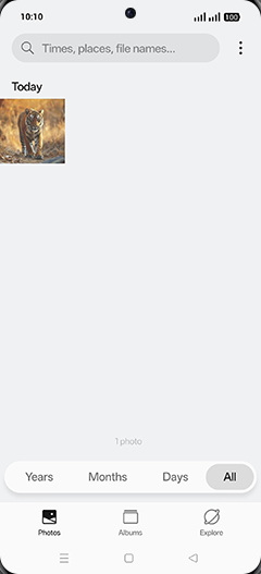 Step 3: Tap on Albums tab.