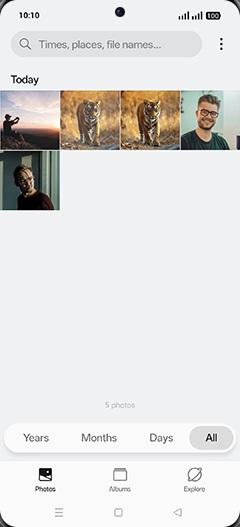 Step 3: Tap on Albums tab.