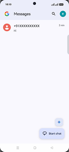 Step 3: Tap on desired conversation.