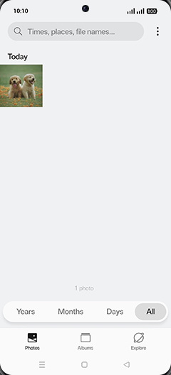 Step 3: Tap on Albums tab.