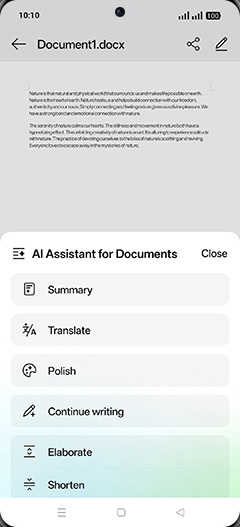 Step 6: Tap on Translate.