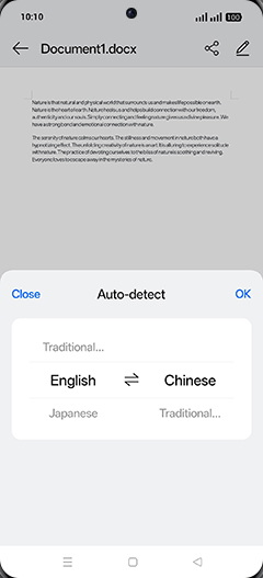 Step 7: Select desired language.