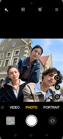 Step 4: Click a group photo and tap on Back.