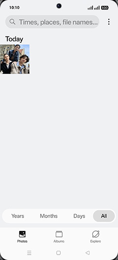 Step 3: Tap on Albums tab.
