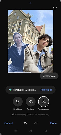 Step 15: Recognising the People, Tap on Remove all.