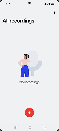 Step 3: Tap on Record icon.