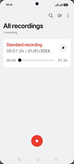Step 6: Tap on Recording.