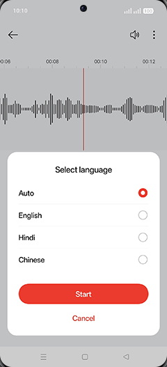 Step 9: Select desired language.