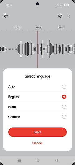 Step 10: Tap on Start.