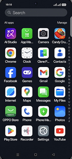 Step 2: Tap on Chrome icon.