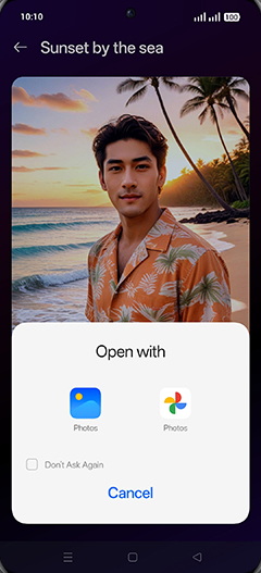 Step 10: Tap on Photos.