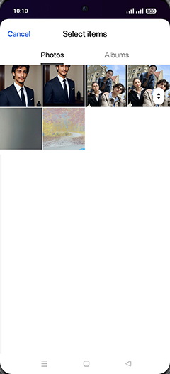 Step 11: Tap on Albums tab.
